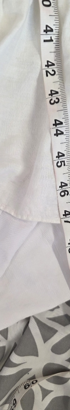 Urban Outfitters Antoinette Lace Trim Midi Dress Linen Blend Ivory M - Picture 8 of 9